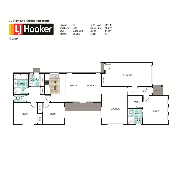 Floorplan of Homely house listing, 32 Rowland Street, Macgregor ACT 2615