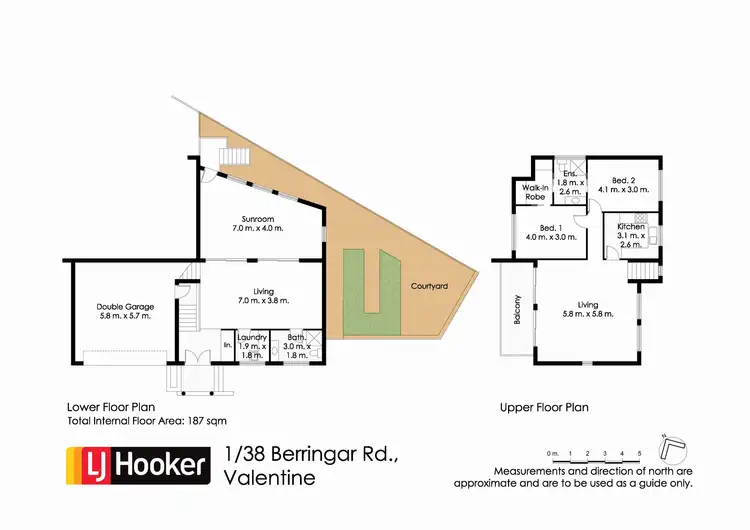 Floorplan of Homely townhouse listing, 1/38 Berringar Road, Valentine NSW 2280