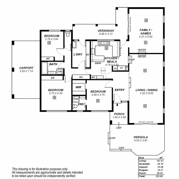 Floorplan of Homely house listing, 6 Kurralta Drive, Burnside SA 5066