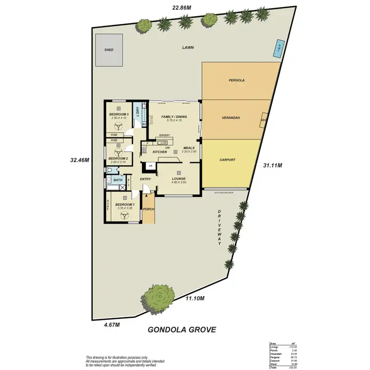 Floorplan of Homely house listing, 6 Gondola Grove, Para Hills SA 5096