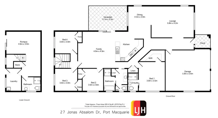 Floorplan of Homely house listing, 27 Jonas Absalom Drive, Port Macquarie NSW 2444
