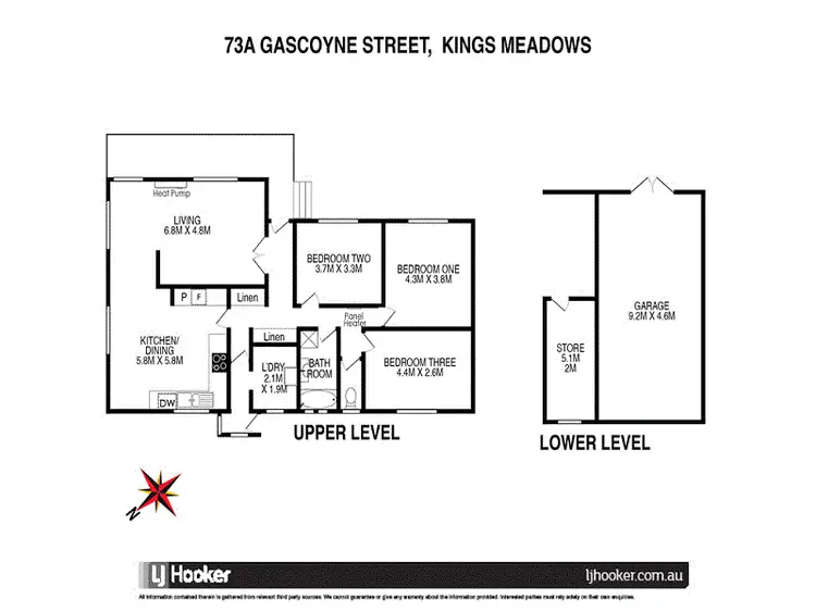 Floorplan of Homely house listing, 73A Gascoyne Street, Kings Meadows TAS 7249