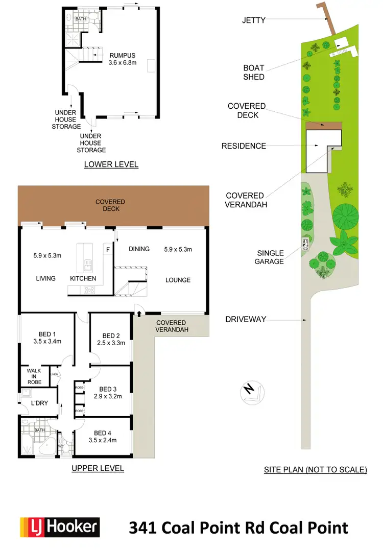 Floorplan of Homely house listing, 341 Coal Point Road, Coal Point NSW 2283