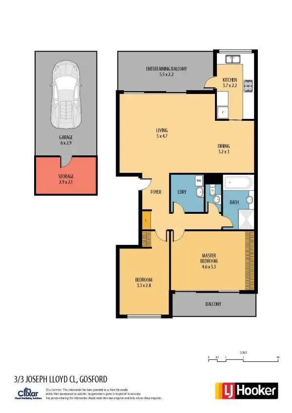 Floorplan of Homely unit listing, 3/3 Joseph Lloyd Close, Gosford NSW 2250