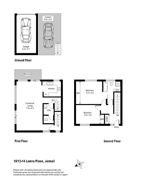 Floorplan of Homely townhouse listing, 15/12-14 Lenna Place, Jannali NSW 2226