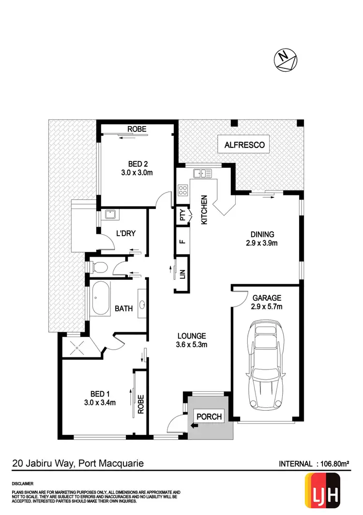 Floorplan of Homely house listing, 20 Jabiru Way, Port Macquarie NSW 2444