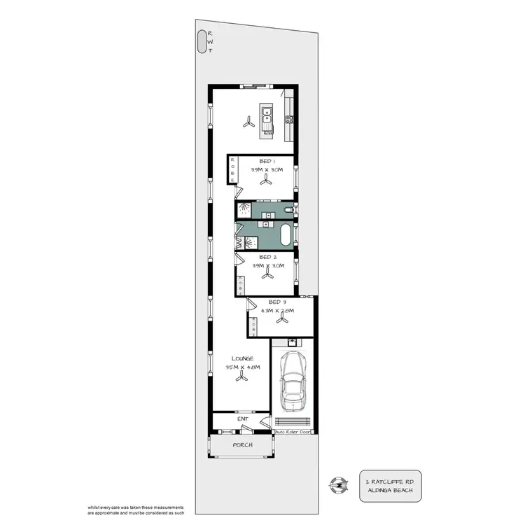 Floorplan of Homely house listing, 2 Ratcliffe Road, Aldinga Beach SA 5173
