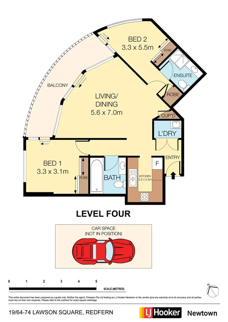 Floorplan of Homely apartment listing, 19/64-67 Lawson Square, Redfern NSW 2016