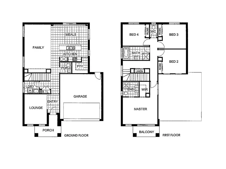 Floorplan of Homely house listing, 47 Broadstone Way, Point Cook VIC 3030
