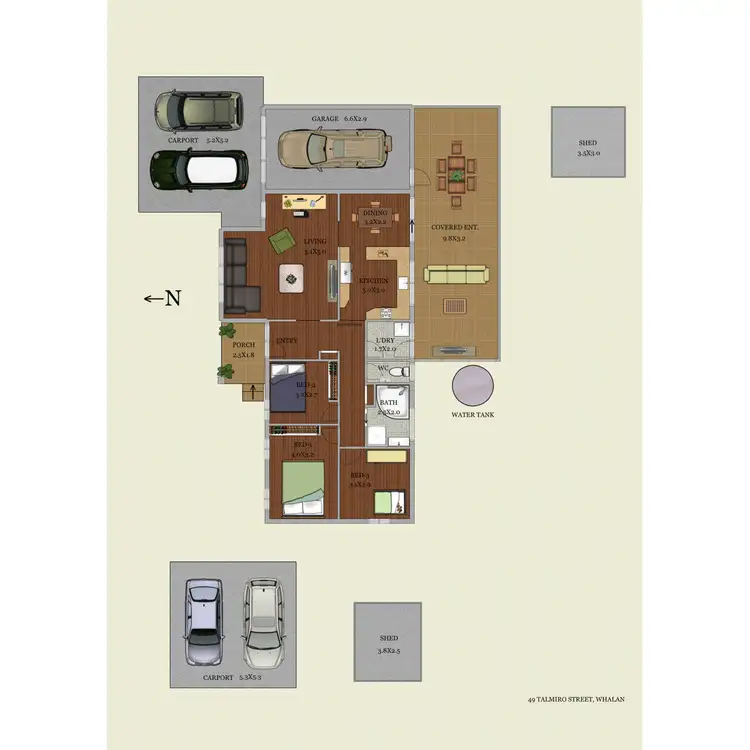 Floorplan of Homely house listing, 49 Talmiro Street, Whalan NSW 2770