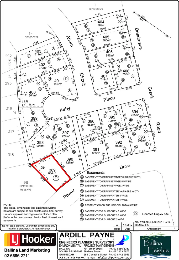 Floorplan of Homely land listing, 389/ Power Drive (Stage 9a), Ballina NSW 2478