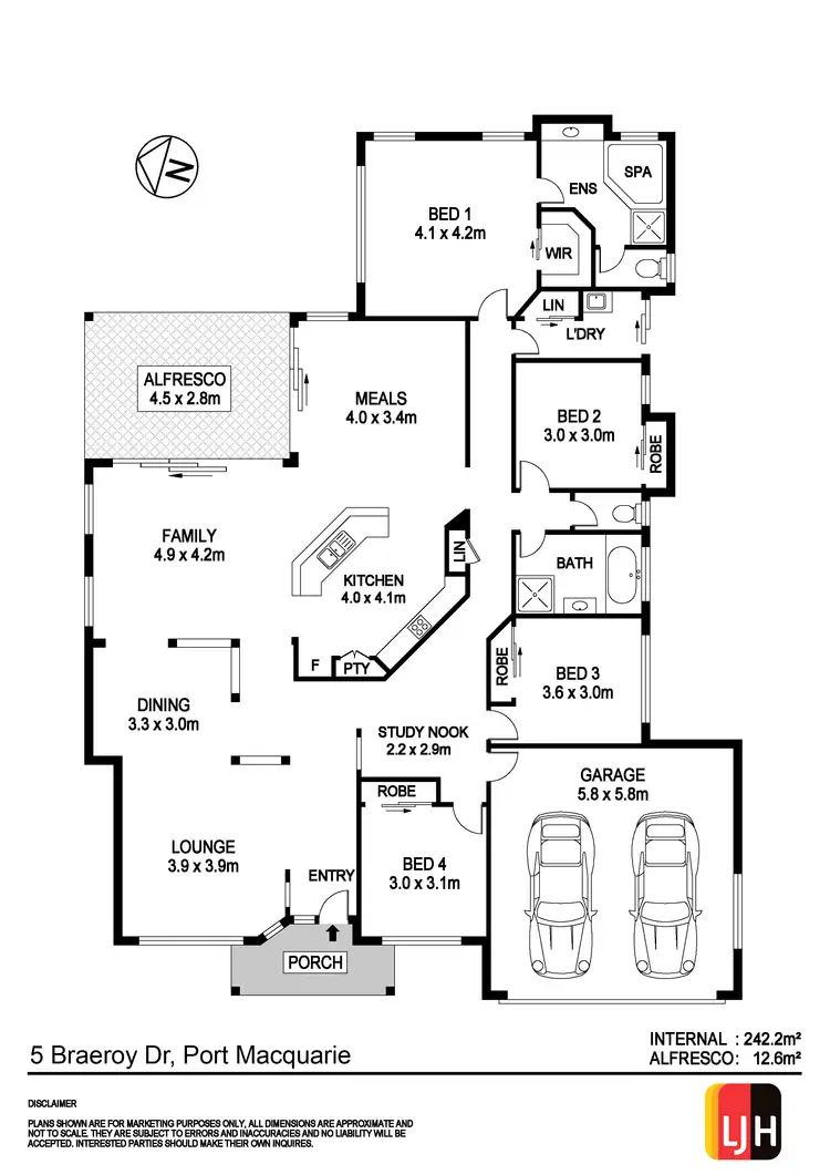 Floorplan of Homely house listing, 5 Braeroy Drive, Port Macquarie NSW 2444
