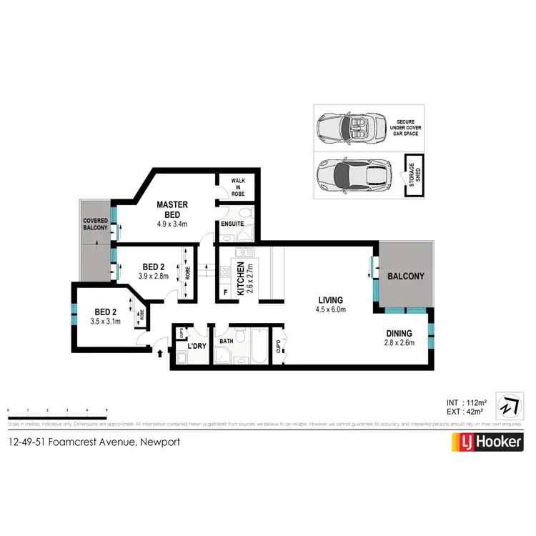 Floorplan of Homely unit listing, 12/49-51 Foamcrest Avenue, Newport NSW 2106