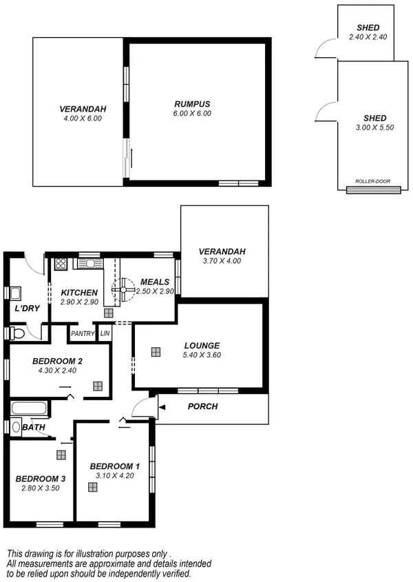 Floorplan of Homely house listing, 3 Collins Street, Elizabeth Downs SA 5113