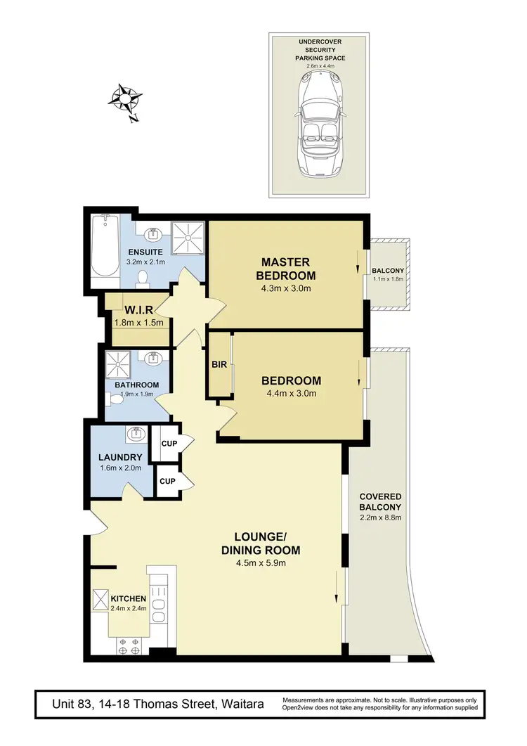 Floorplan of Homely apartment listing, 83/14-18 Thomas Street, Waitara NSW 2077