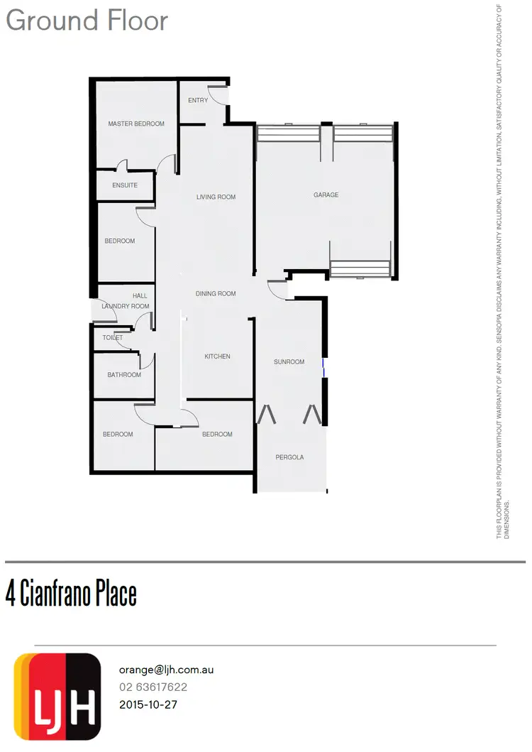 Floorplan of Homely house listing, 4 Cianfrano Place, Orange NSW 2800