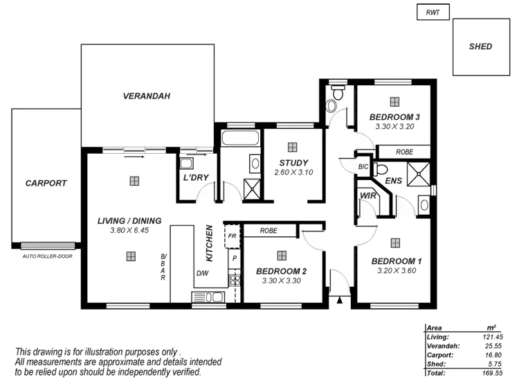 Floorplan of Homely house listing, 1a Welwyn Road, Manningham SA 5086