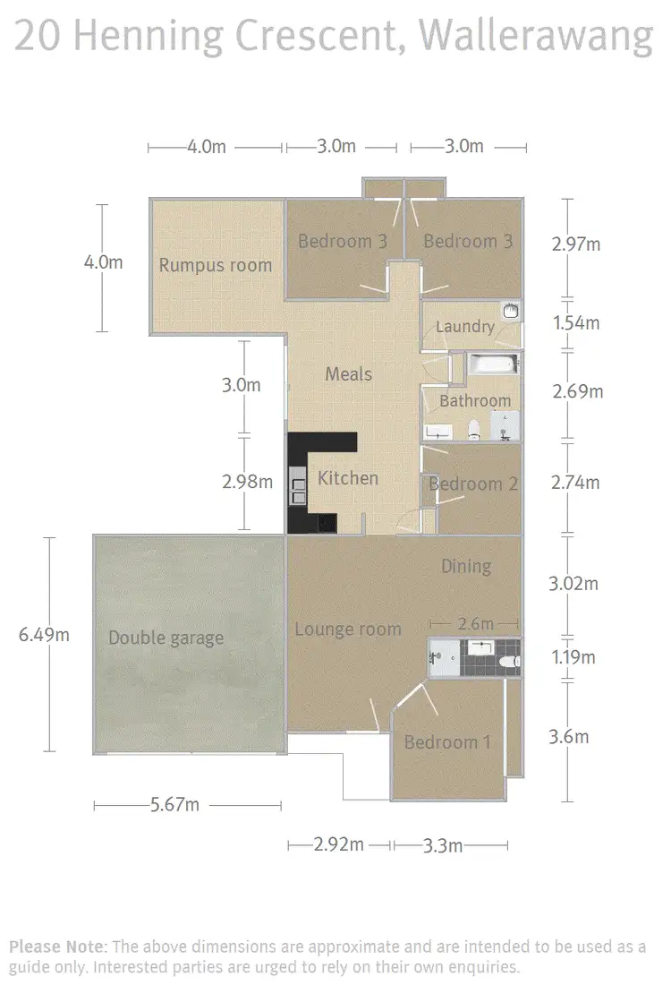 Floorplan of Homely house listing, 20 Henning Crescent, Wallerawang NSW 2845