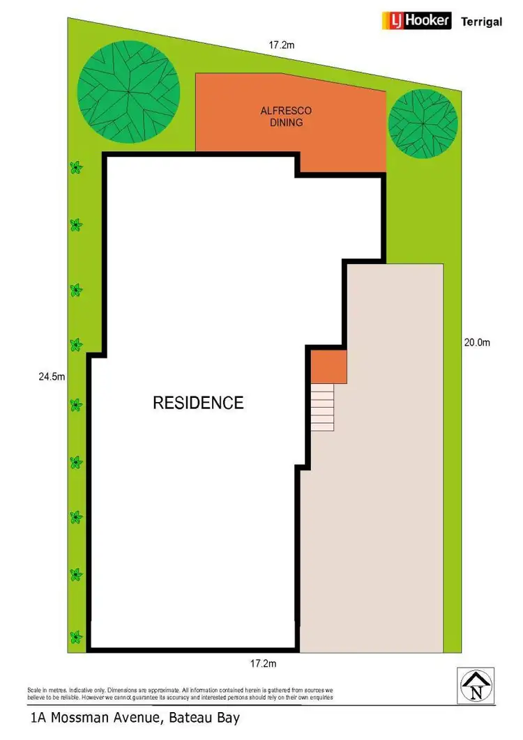 Floorplan of Homely villa listing, 2/1 Mossman Avenue, Bateau Bay NSW 2261