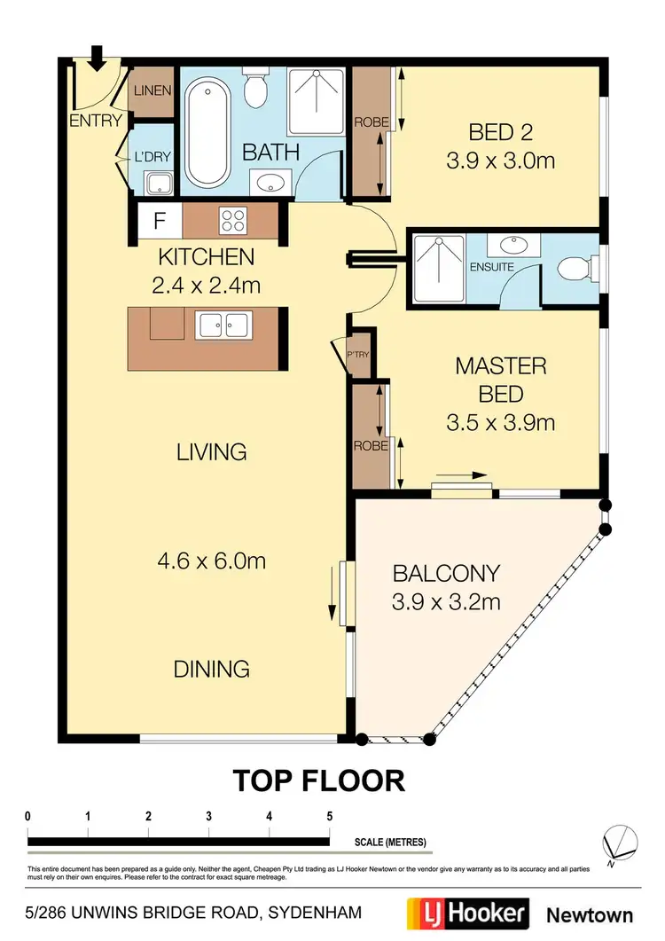 Floorplan of Homely apartment listing, 5/286 Unwins Bridge Road, Sydenham NSW 2044