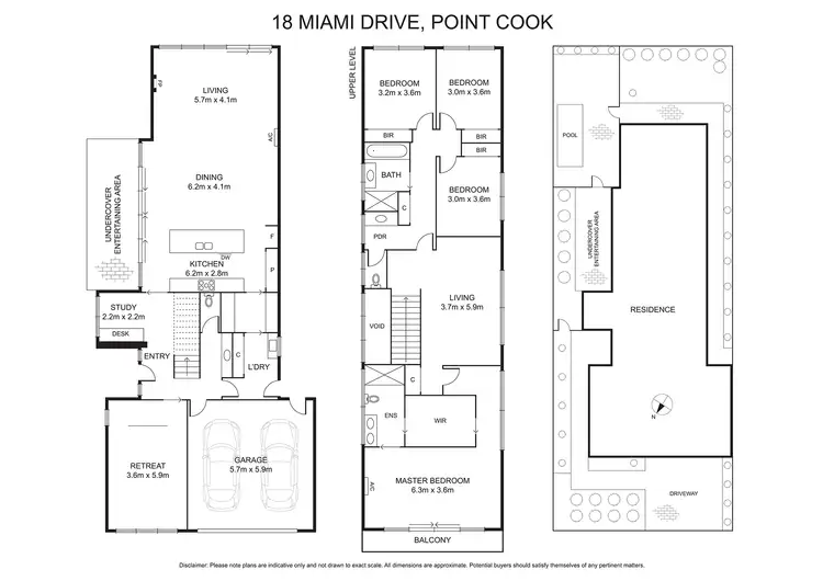 Floorplan of Homely house listing, 18 Miami Drive, Point Cook VIC 3030