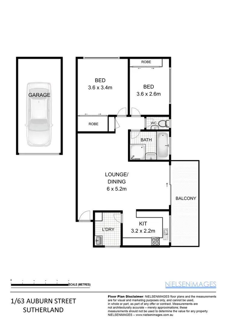Floorplan of Homely unit listing, 1/63-69 Auburn St, Sutherland NSW 2232