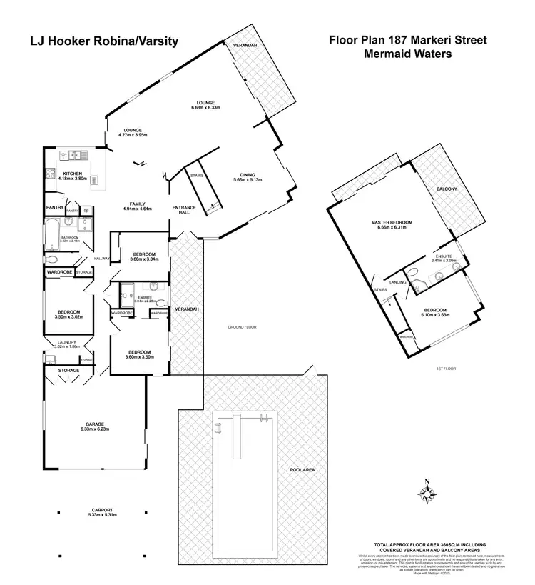 Floorplan of Homely house listing, 187 Markeri Street, Mermaid Waters QLD 4218
