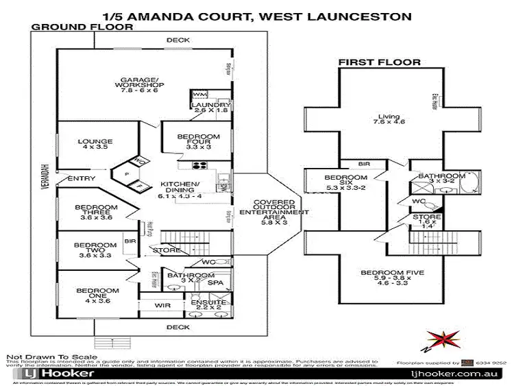 Floorplan of Homely house listing, 1/5 Amanda Court, West Launceston TAS 7250