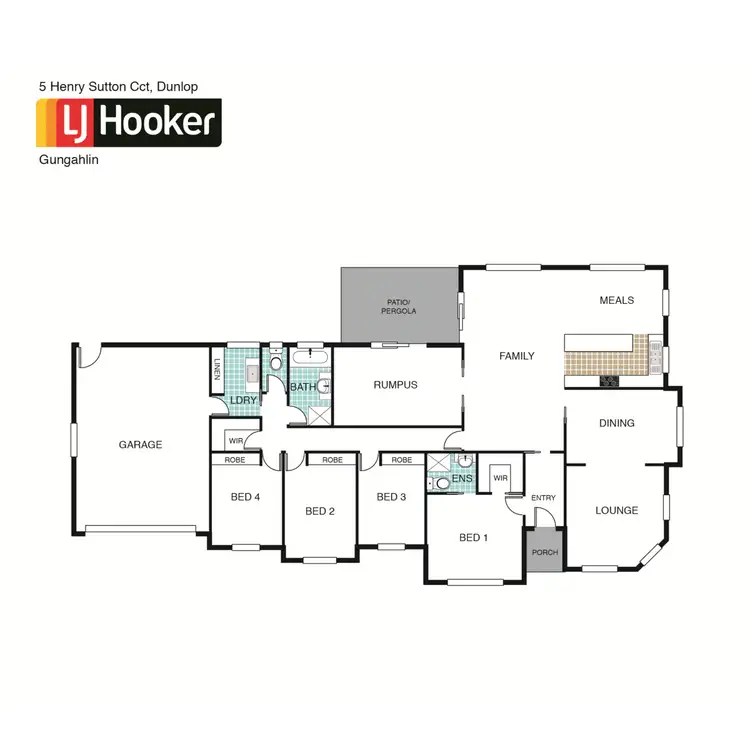 Floorplan of Homely house listing, 5 Henry Sutton Circuit, Dunlop ACT 2615
