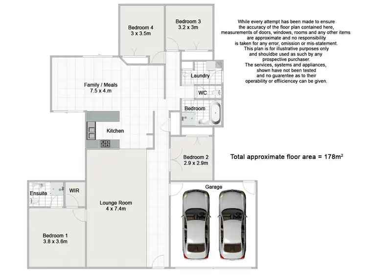 Floorplan of Homely house listing, 17 Cobaki Place, Forest Lake QLD 4078