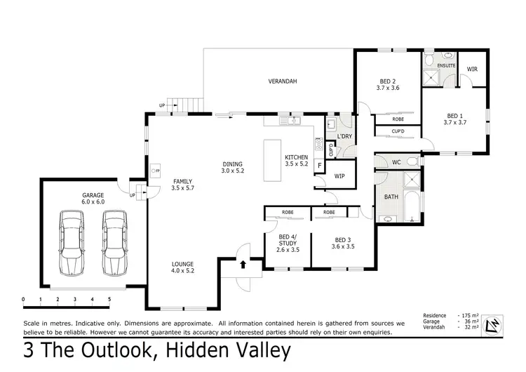 Floorplan of Homely house listing, 3 The Outlook, Hidden Valley VIC 3756