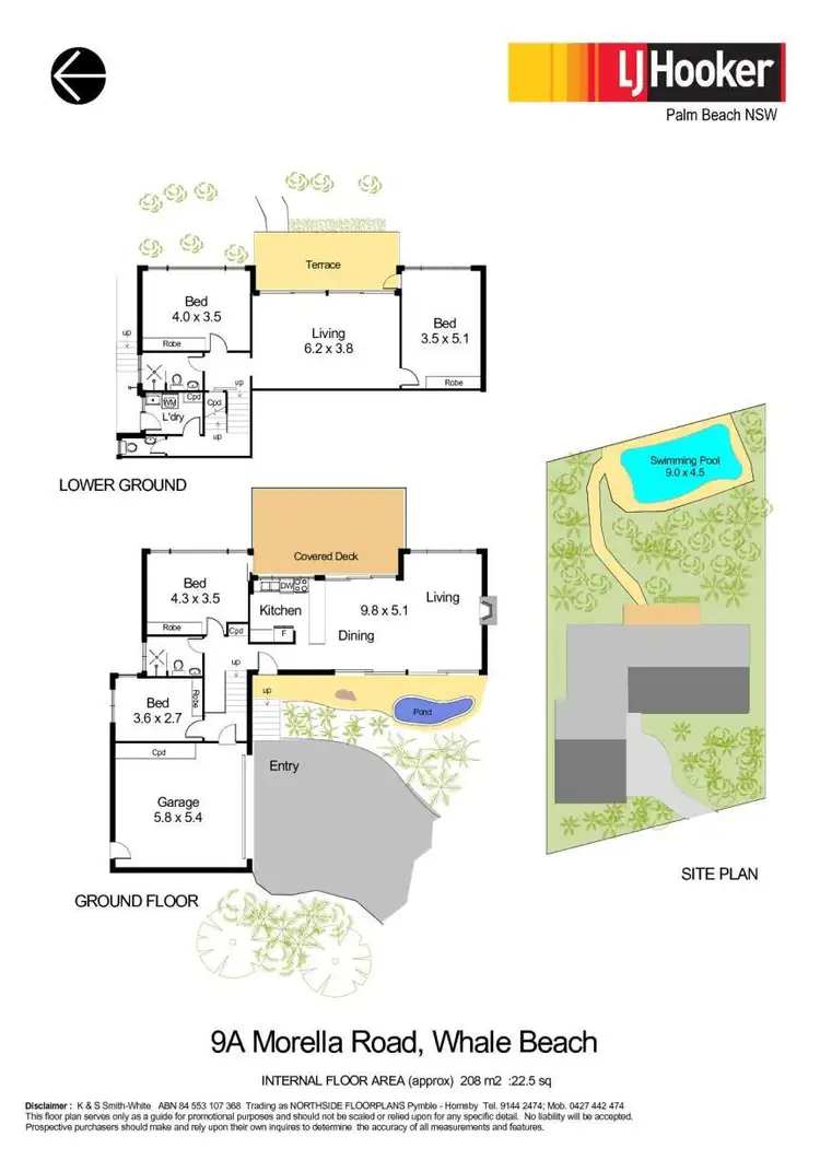 Floorplan of Homely house listing, 9a Morella Road, Whale Beach NSW 2107