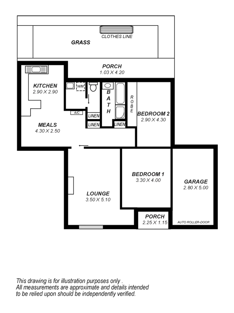 Floorplan of Homely unit listing, 4/2 Dingera Avenue, North Plympton SA 5037
