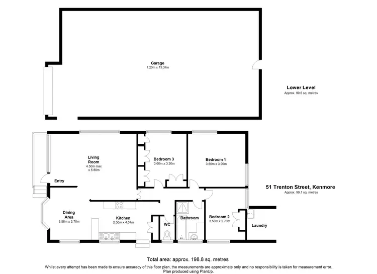 Floorplan of Homely house listing, 51 Trenton Street, Kenmore QLD 4069