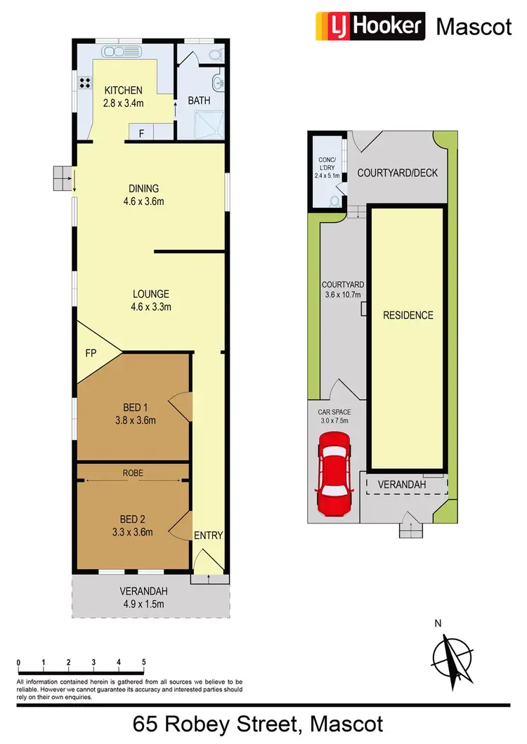 Floorplan of Homely house listing, 65 Robey Street, Mascot NSW 2020