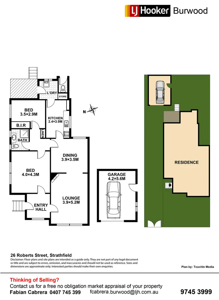 Floorplan of Homely house listing, 26 & 26A Roberts Street, Strathfield NSW 2135