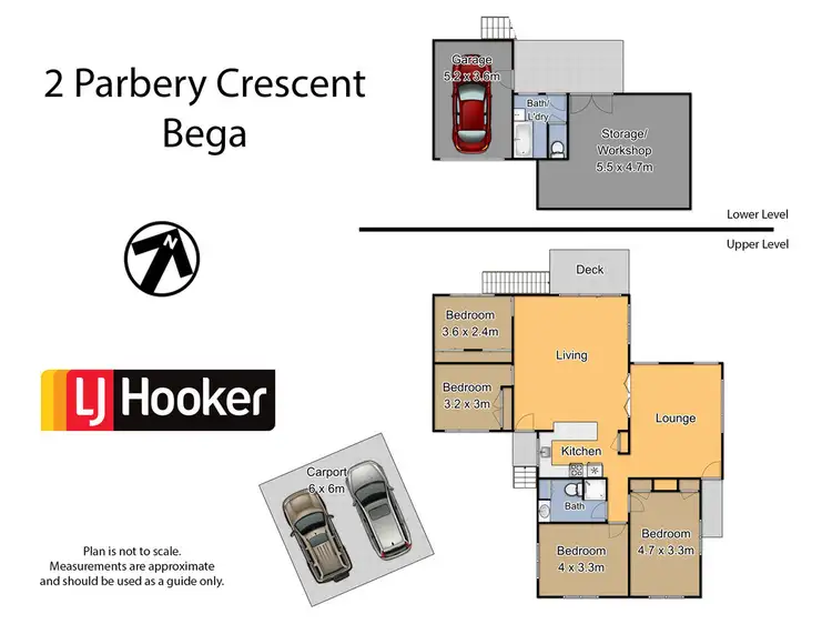 Floorplan of Homely house listing, 2 Parbery Crescent, Bega NSW 2550