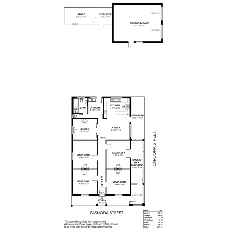 Floorplan of Homely house listing, 17 Fashoda Street, Hyde Park SA 5061