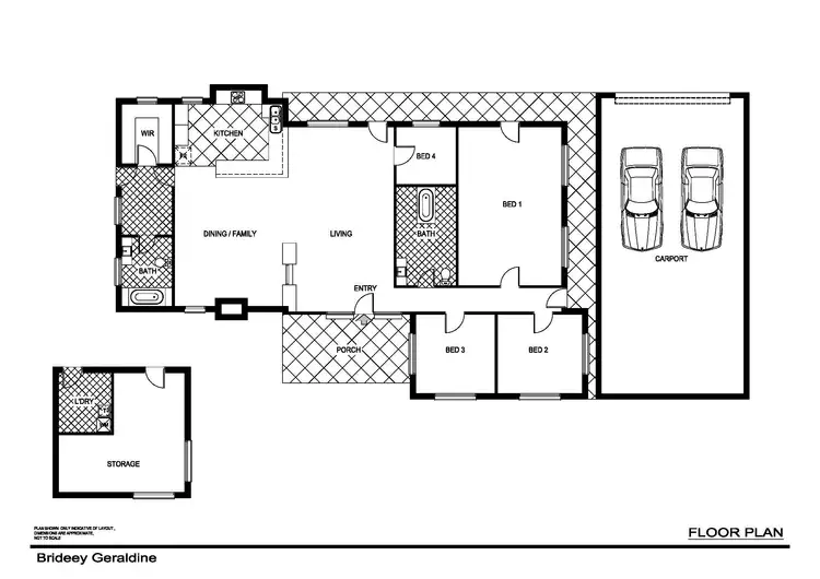 Floorplan of Homely rural property listing, 1640 Rosehill Road, Jugiong NSW 2726