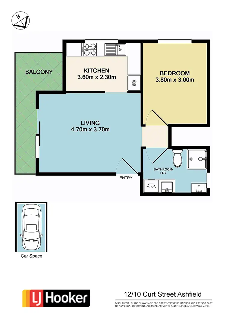 Floorplan of Homely unit listing, 12/10 Curt Street, Ashfield NSW 2131