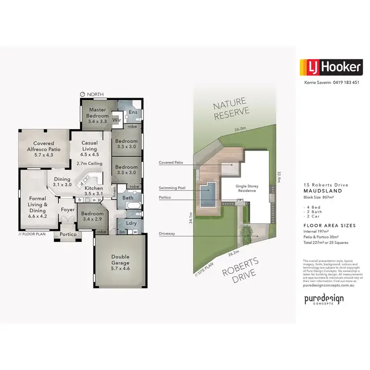 Floorplan of Homely house listing, 15 Roberts Drive, Maudsland QLD 4210