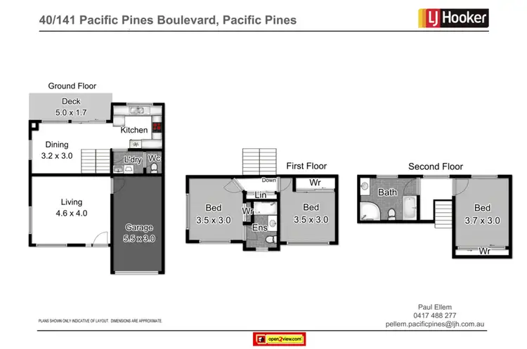 Floorplan of Homely townhouse listing, 40/141 Pacific Pines Boulevard, Pacific Pines QLD 4211