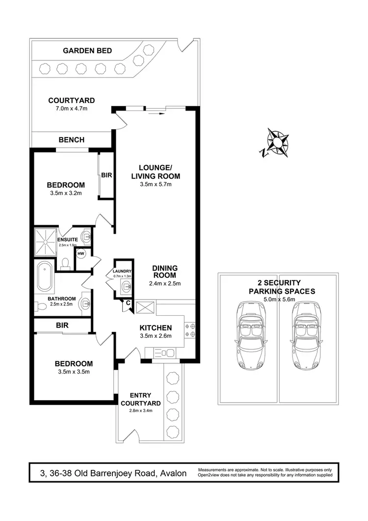 Floorplan of Homely unit listing, 3/36-38 Old Barrenjoey Road, Avalon Beach NSW 2107