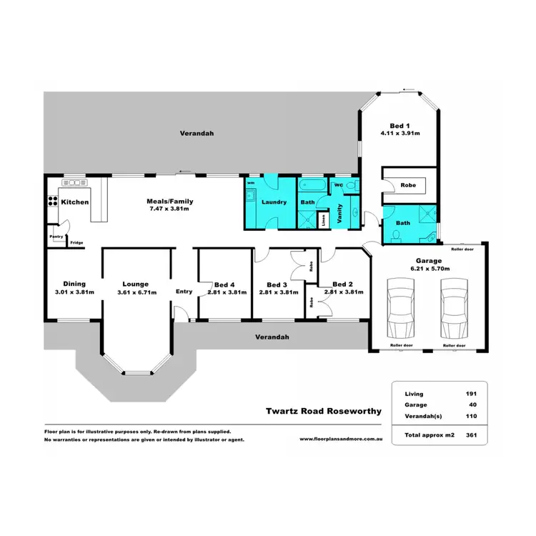 Floorplan of Homely house listing, 15 Twartz Road, Roseworthy SA 5371