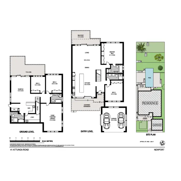 Floorplan of Homely house listing, 41 Attunga Road, Newport NSW 2106