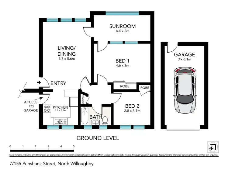 Floorplan of Homely apartment listing, 7/155 Penshurst Street, Willoughby NSW 2068