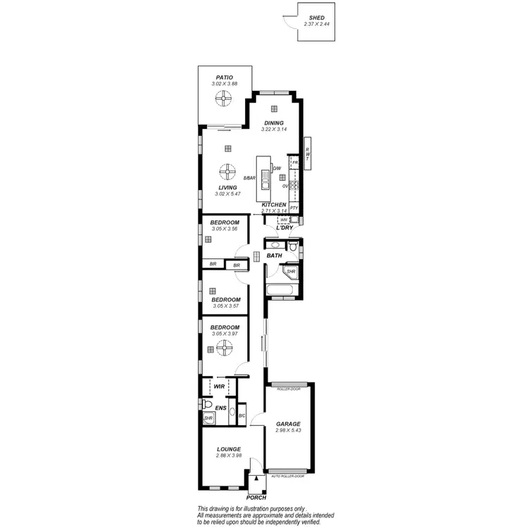 Floorplan of Homely house listing, 63A Wandana Avenue, Gilles Plains SA 5086