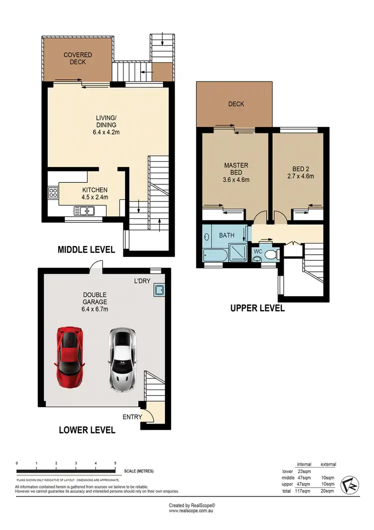 Floorplan of Homely townhouse listing, 6/123 Macquarie Street, St Lucia QLD 4067