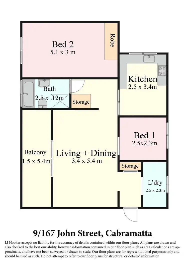 Floorplan of Homely unit listing, 9/167 John Street, Cabramatta NSW 2166