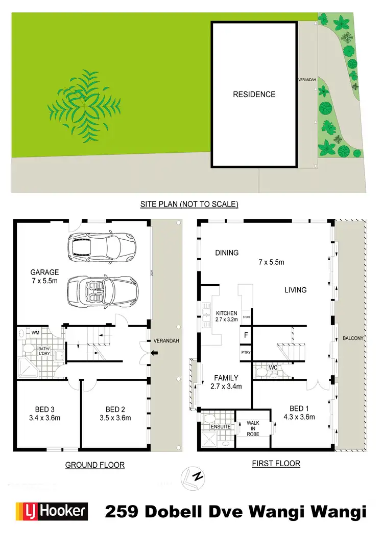 Floorplan of Homely house listing, 259 Dobell Drive, Wangi Wangi NSW 2267